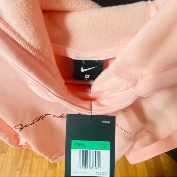Women’s Nike Pink Just Do It hooded pullover - Picture 5 of 8